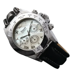 Men's Stauer Leather Band Monaco