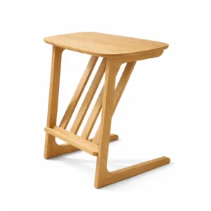 End Table with Magazine Rack - Light Oak