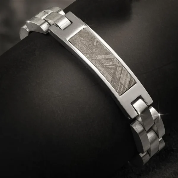 47443-Mens-Meteorite-in-Steel-Bracelet1