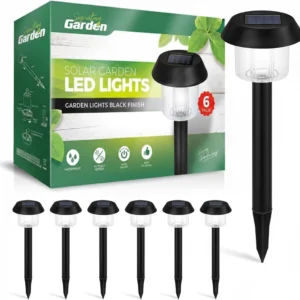 Set of 6 Solar Powered Garden Lights
