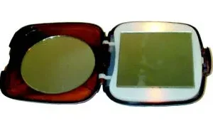 PACK OF 2 TORTOISE SHELL ILLUMINATED COMPACTS
