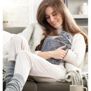 2L Hot Water Bottle with Cover & Pocket