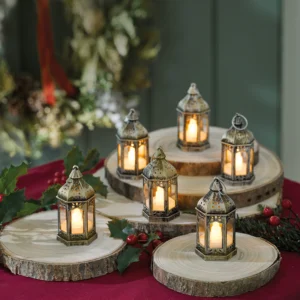 Set of 6 Moroccan Style Lanterns