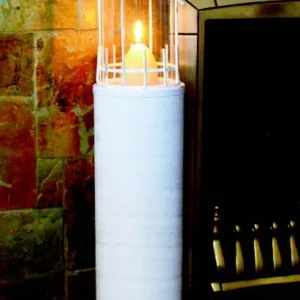 Ornamental Steel & Glass Candle Lanterns