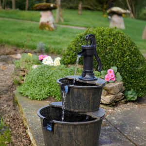 Solar Barrel Fountain