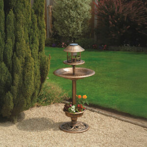 Solar Bird Bath and Planter